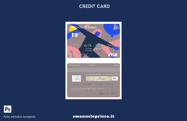 modello di carta visto Afghanistan Pashtany Bank in stile verificato